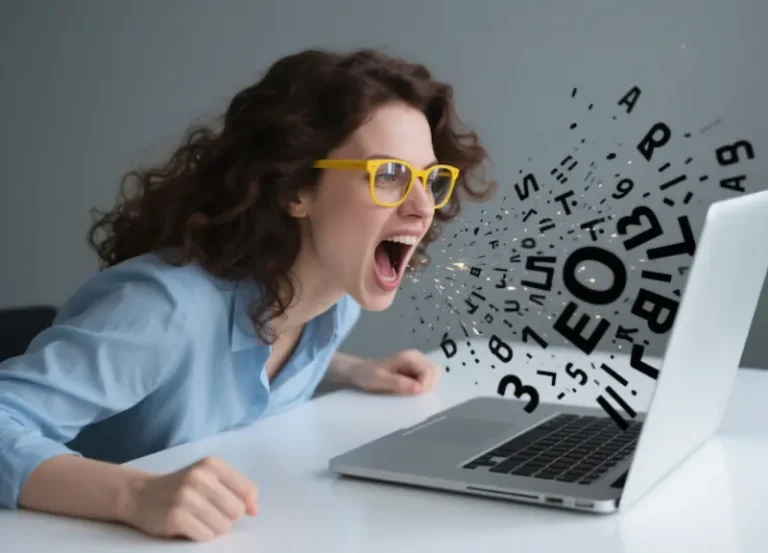 Person dealing with personal attacks online, protecting peace and confidence