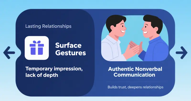 the Mehrabian Rule Beats Surface-Level Gestures